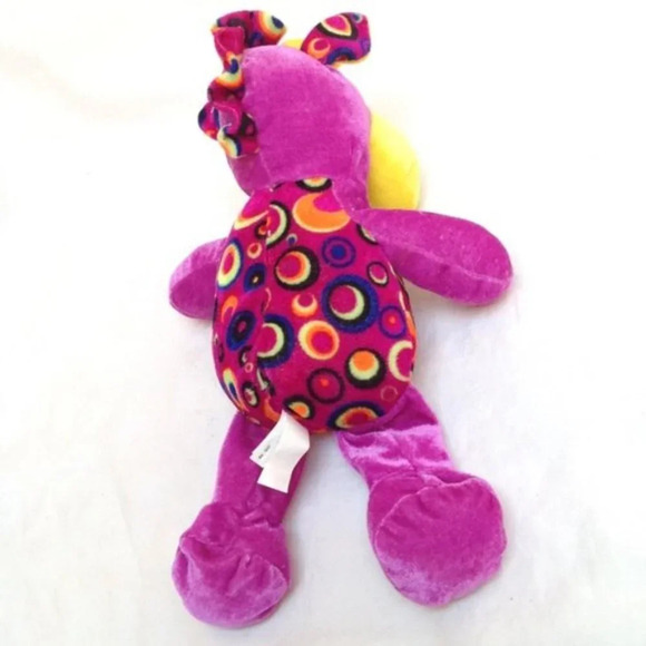 Animal Pals Monkey Plush Stuffed Animal Purple Yellow Soft Huggable Holiday Kids - Picture 5 of 10